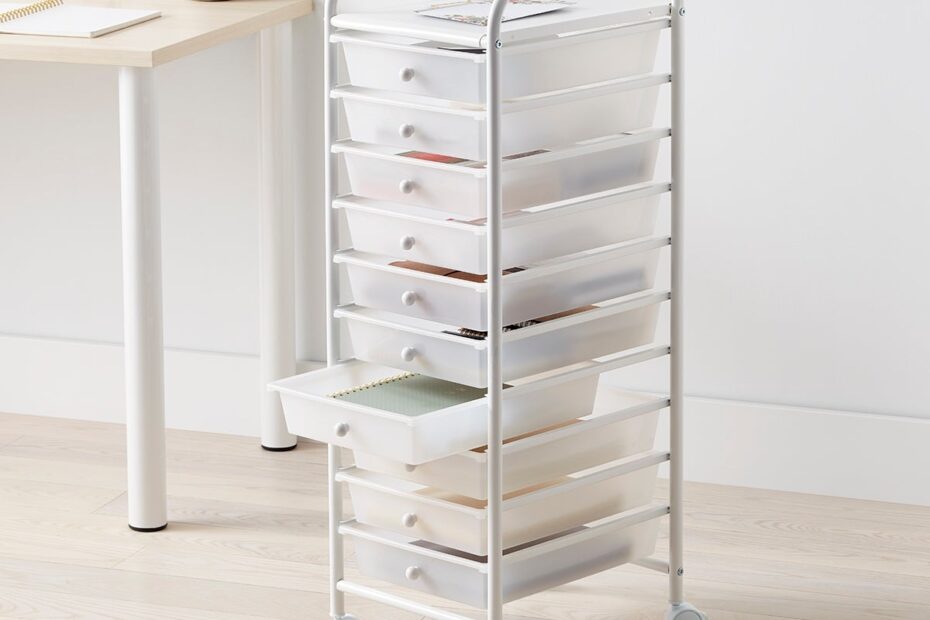 10 Drawer Rolling Cart