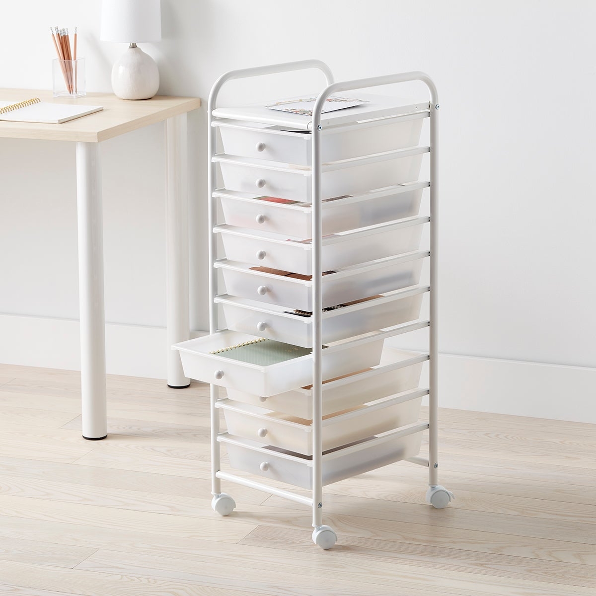10 Drawer Rolling Cart
