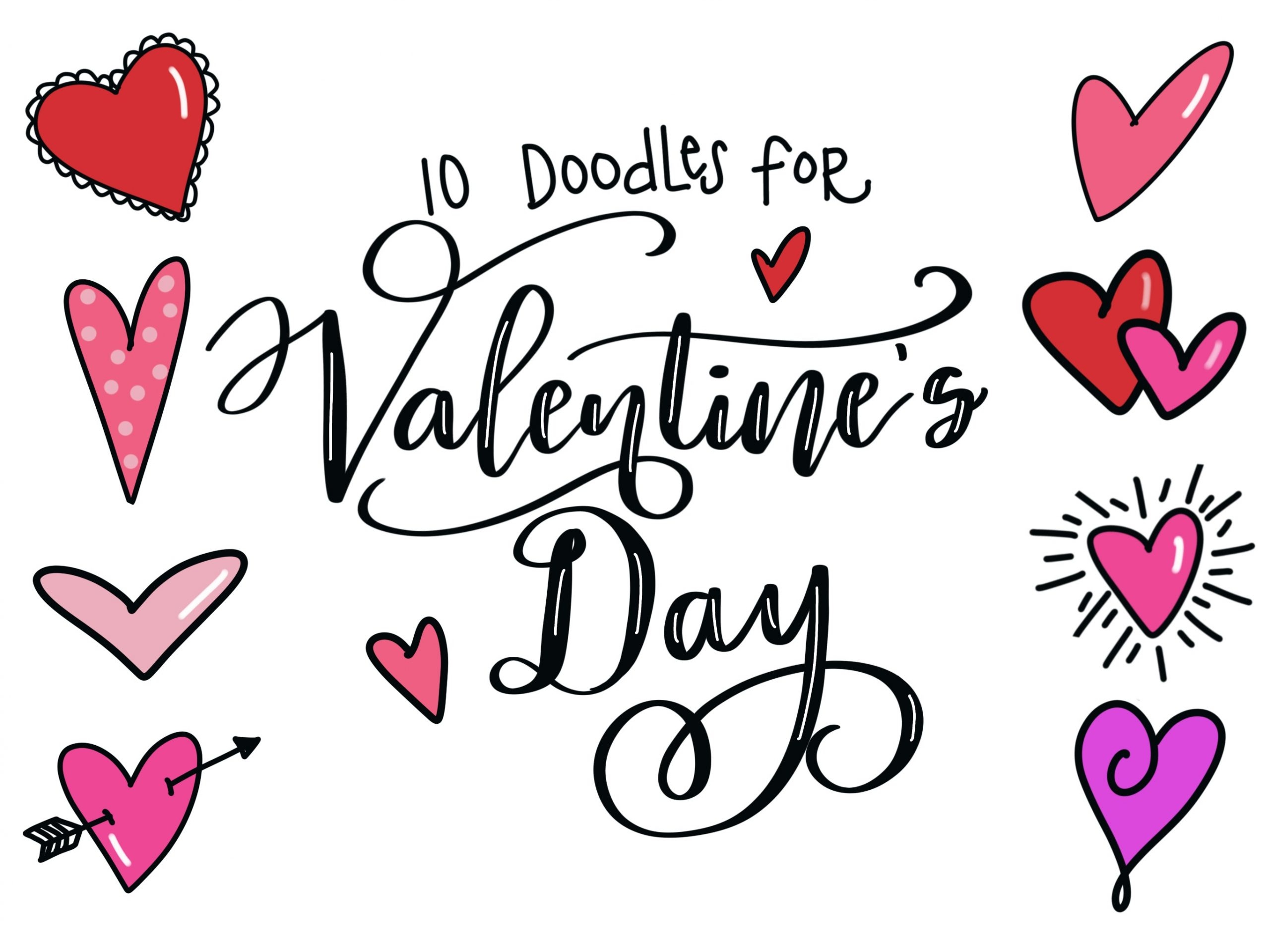 10 Easy Valentine s Day Doodles Amy Latta Creations