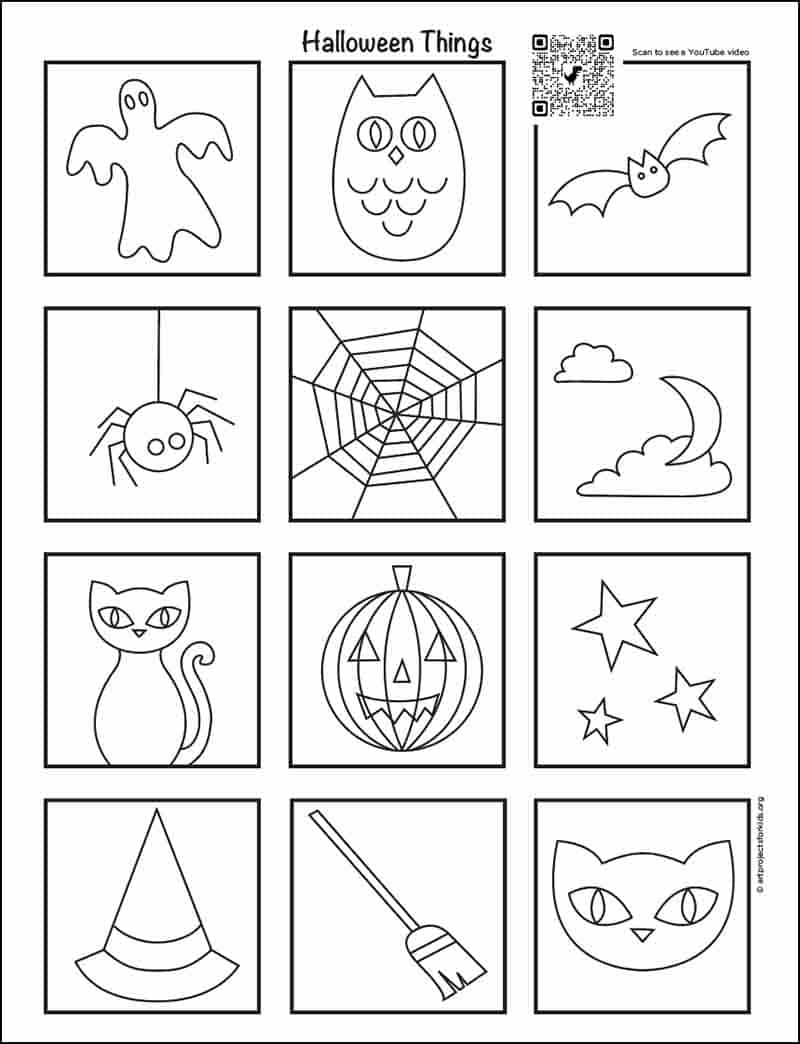 12 Easy Halloween Drawing Ideas For Kids