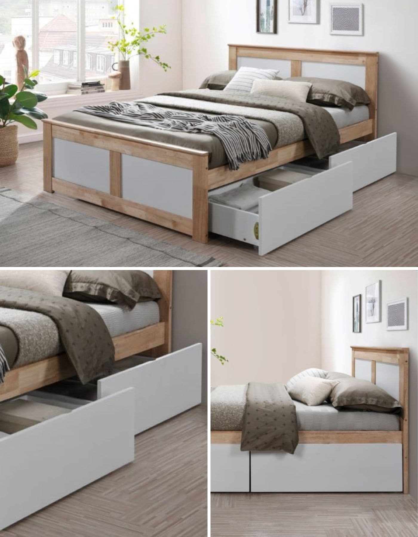 beds with under drawer storage