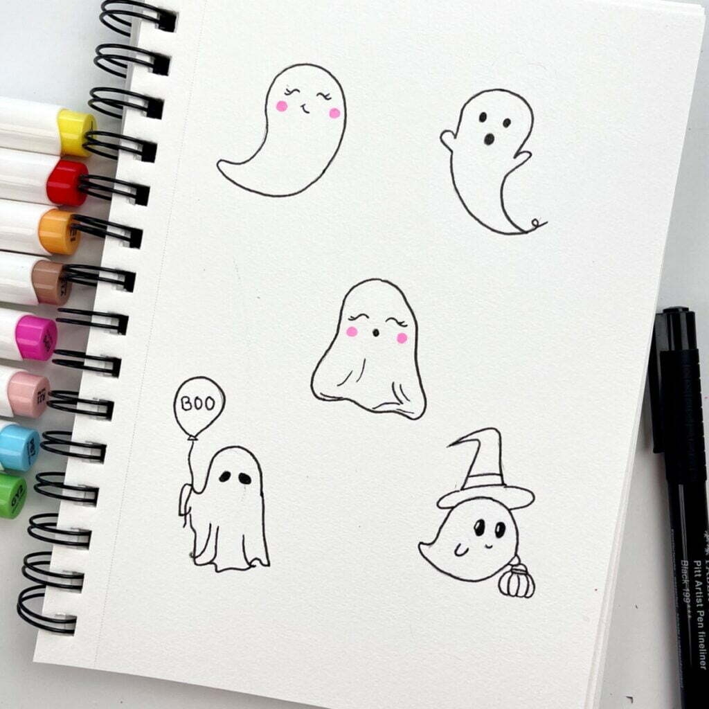 15 Ghost Drawing Ideas How To Draw A Ghost