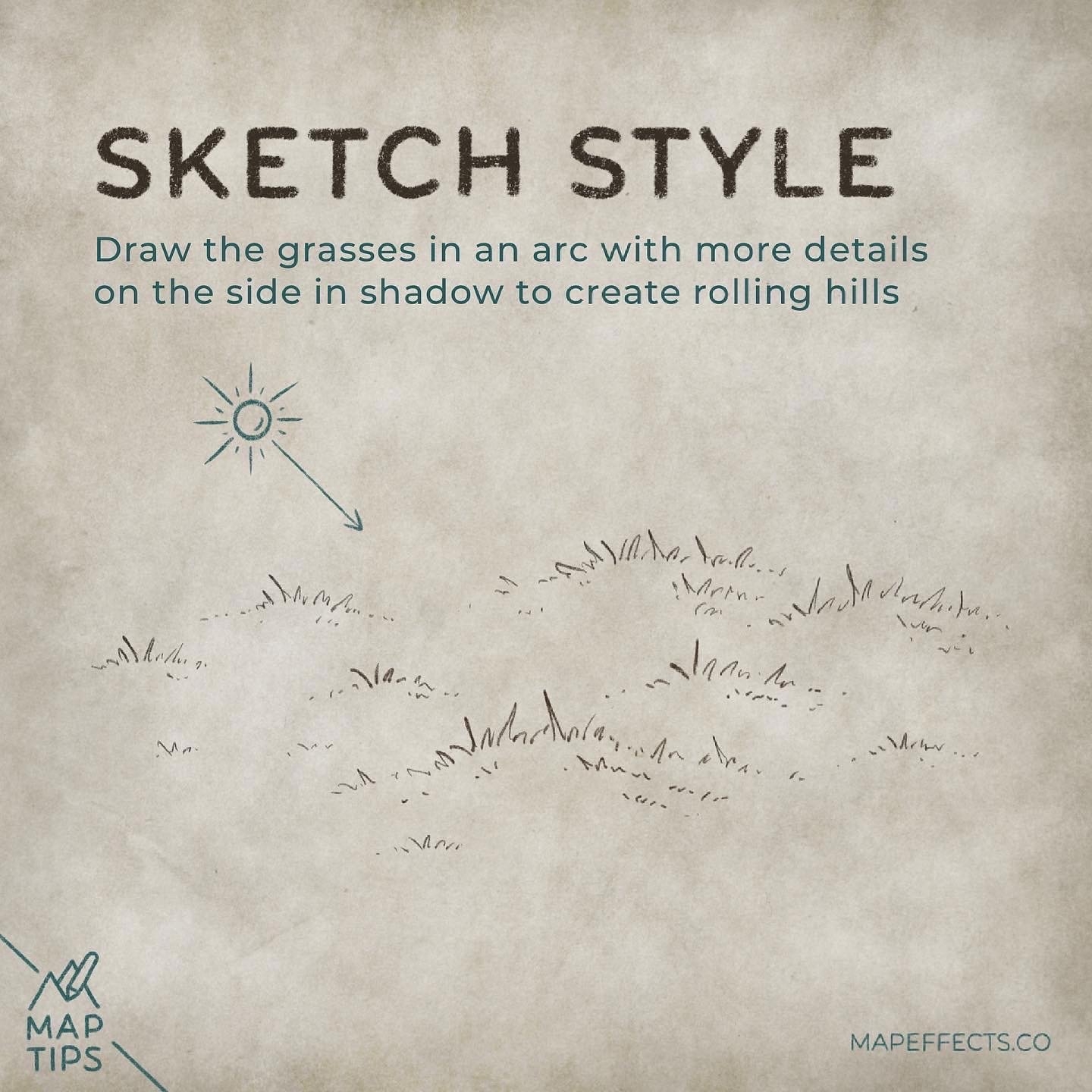 drawing grassland