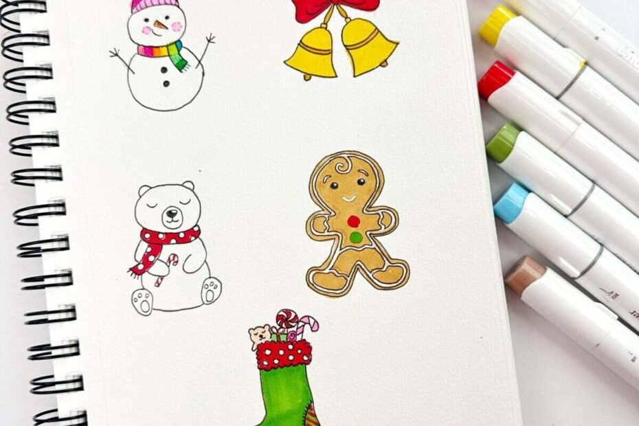 20 Cute Christmas Drawing Ideas