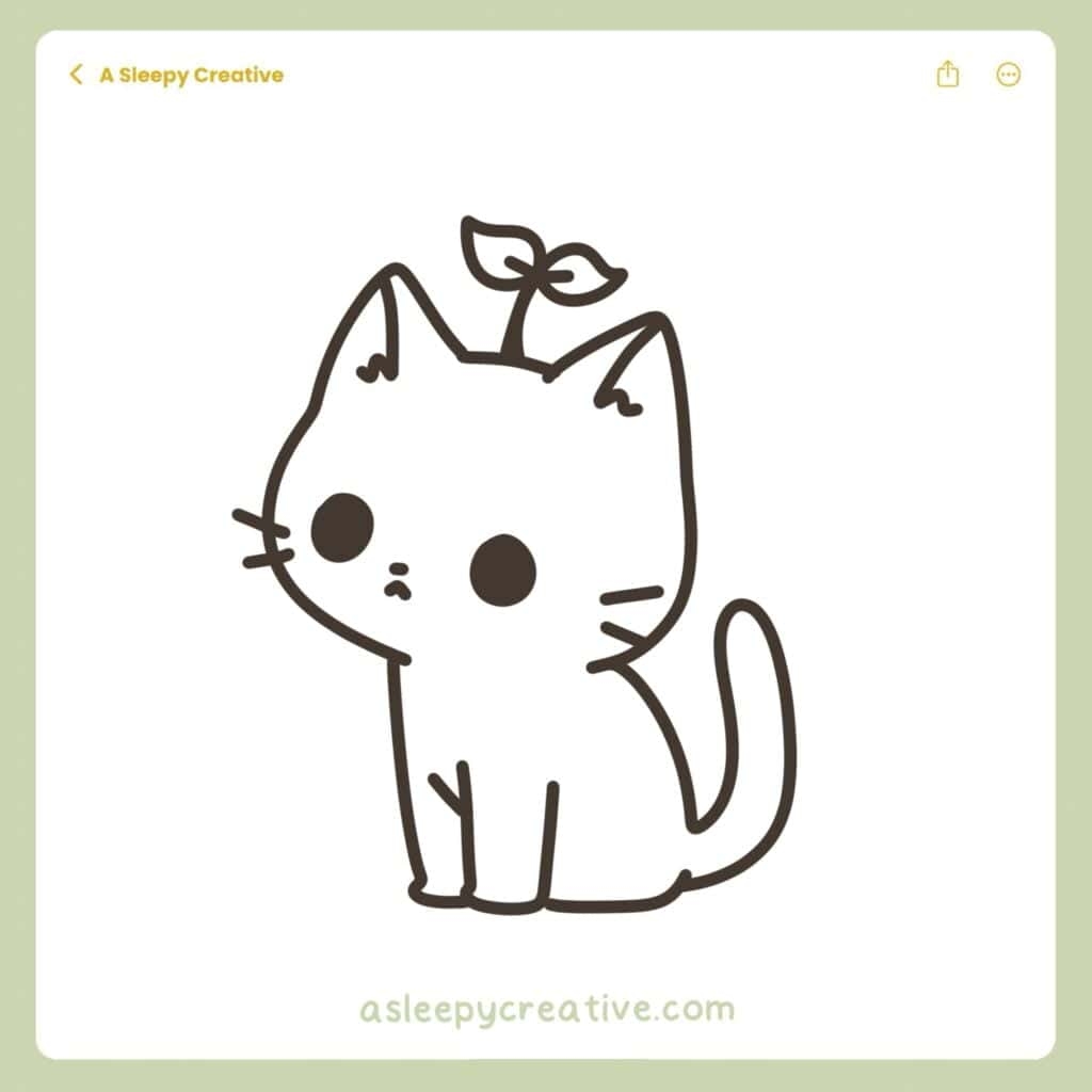 cat drawing images