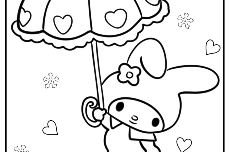 25 My Melody Coloring Pages For Kids 100 Free To Print
