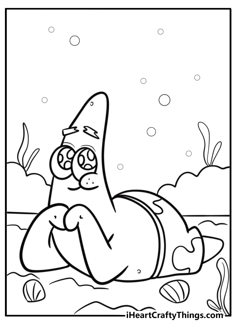 patrick star drawing