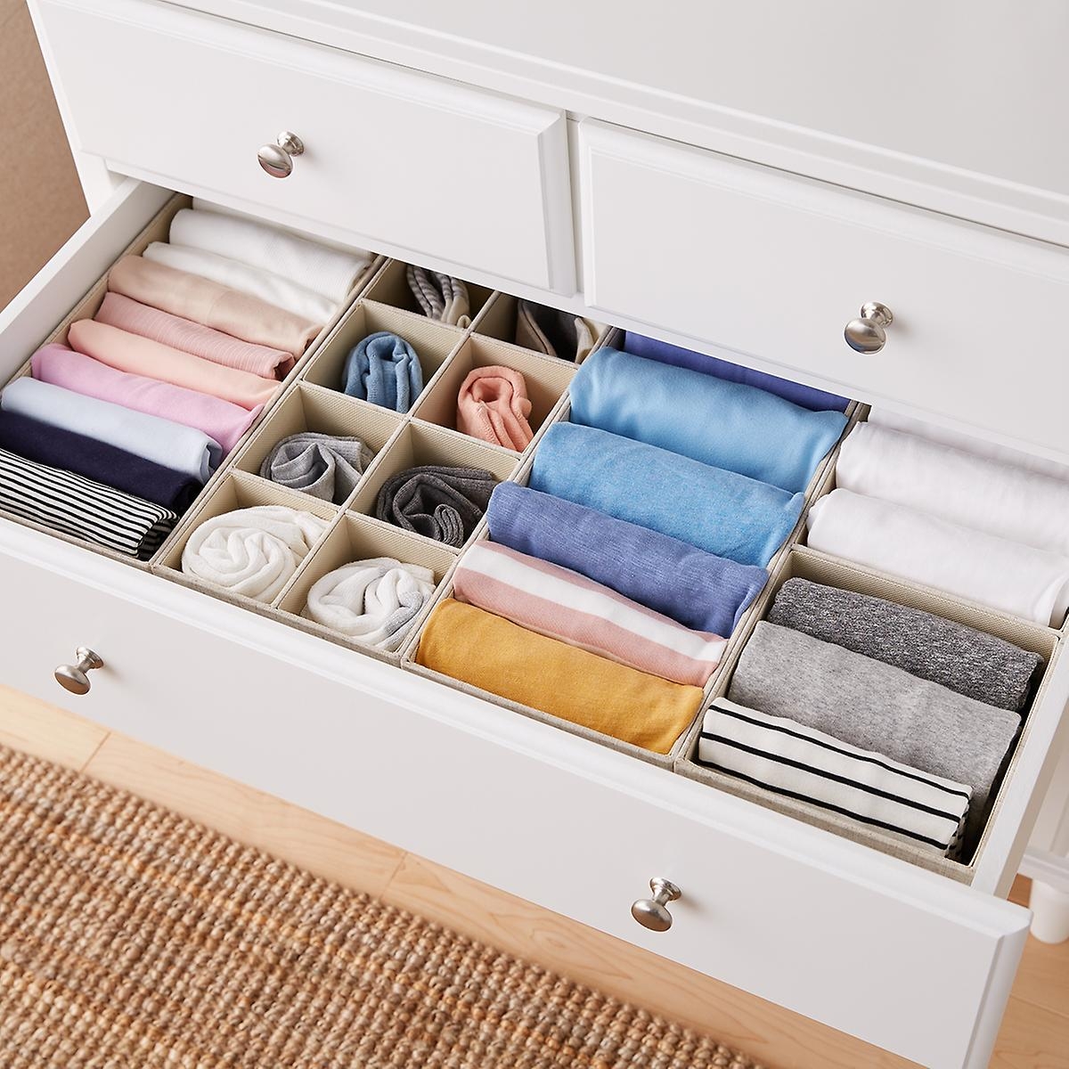 28 X 14 Linen Drawer Organization Starter Kit The Container Store