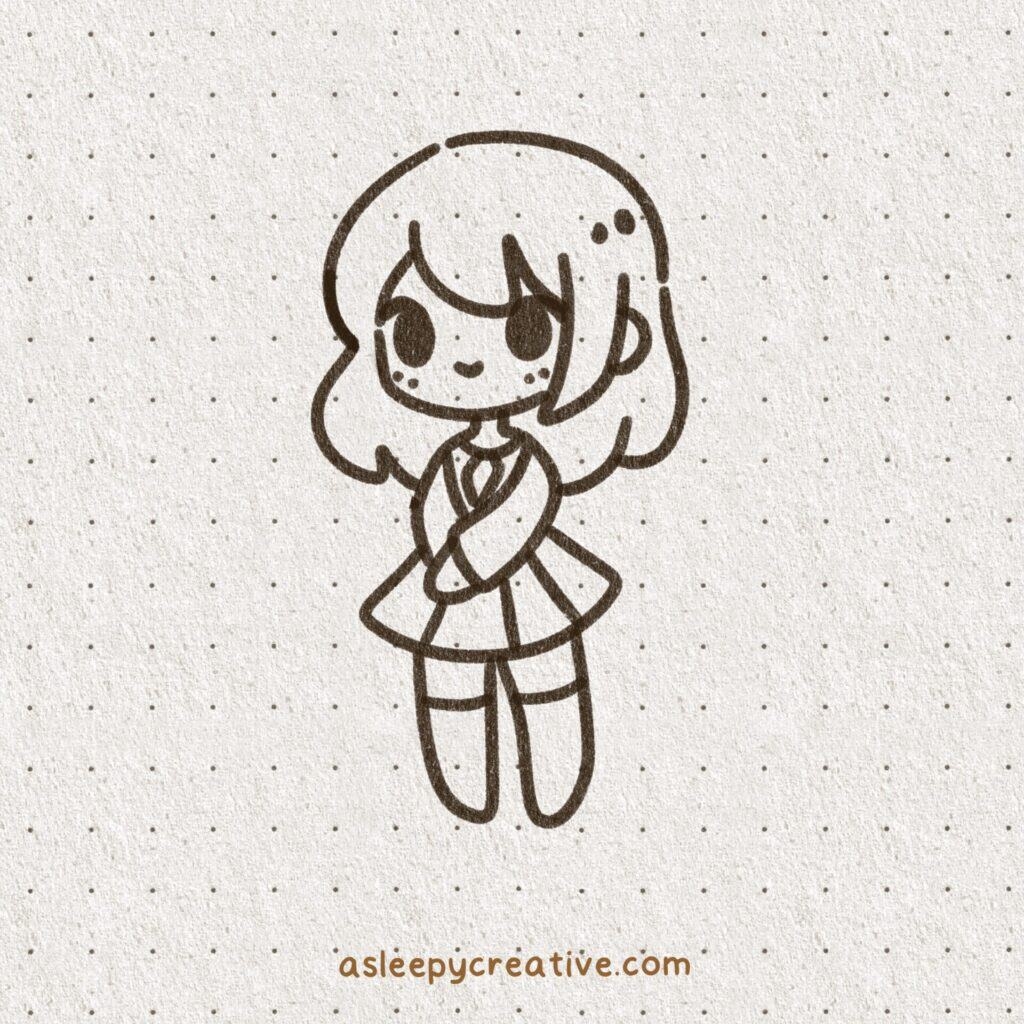 29 Cute And Easy Chibi Girl Drawing Ideas A Sleepy Creative