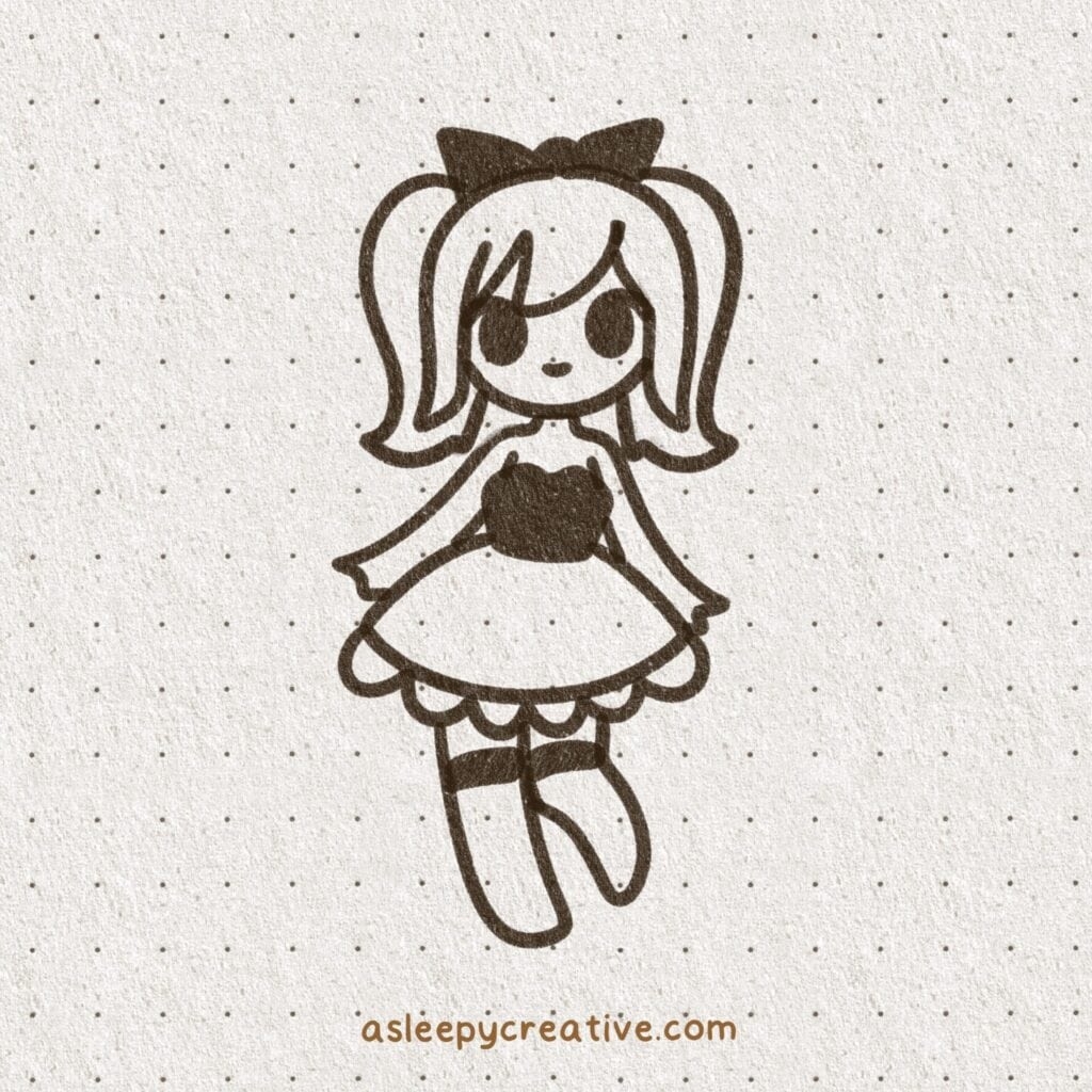 29 Cute And Easy Chibi Girl Drawing Ideas A Sleepy Creative