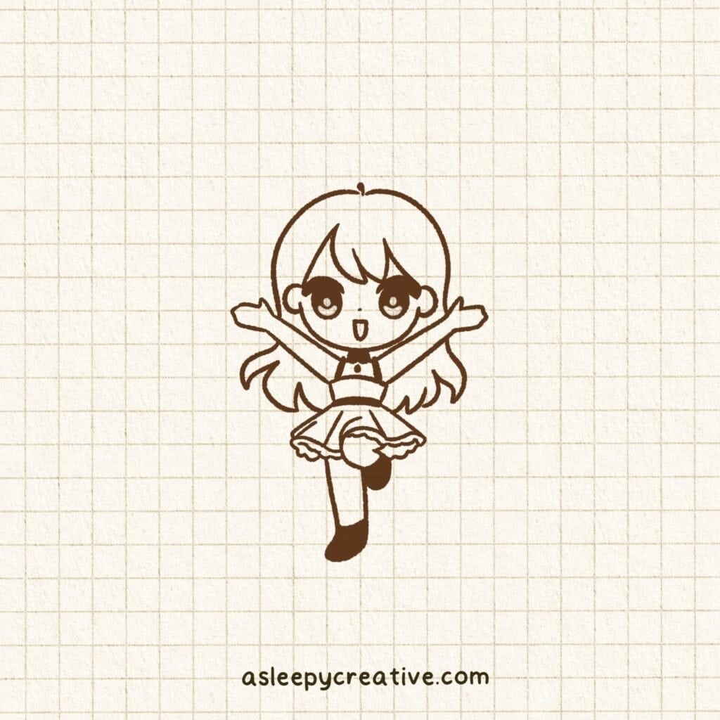 29 Cute And Easy Chibi Girl Drawing Ideas A Sleepy Creative