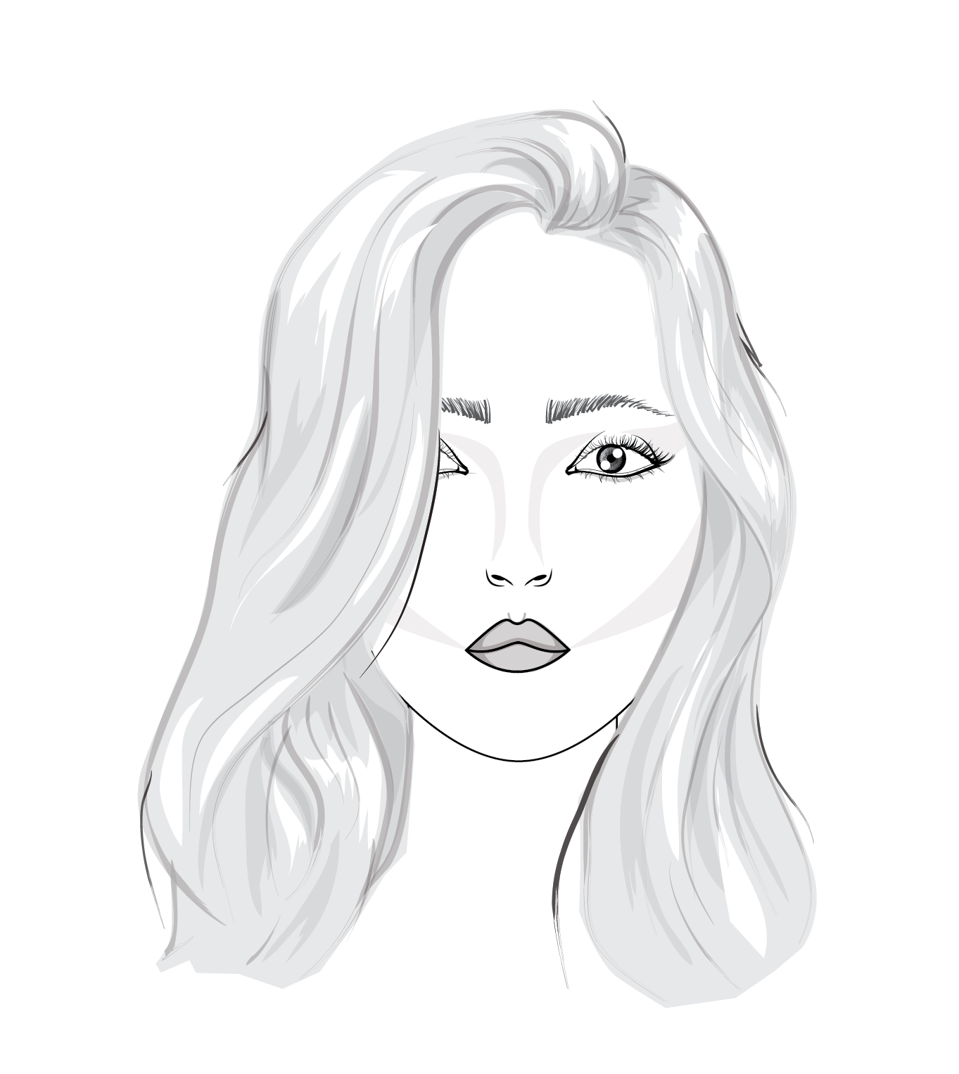 3 Step Tutorial How To Draw Hair For Fashion Illustration Amiko Simonetti