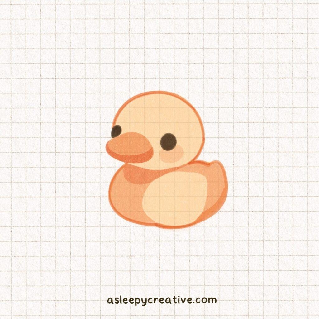 cute duck drawings