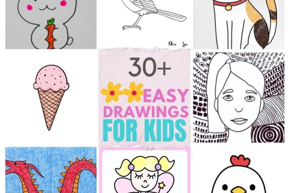 30 Fun Drawing Ideas Kids Can Get Creative With Feeling Nifty