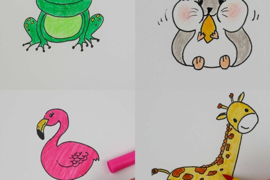 31 Cute Animal Drawings For Kids Craftsy Hacks