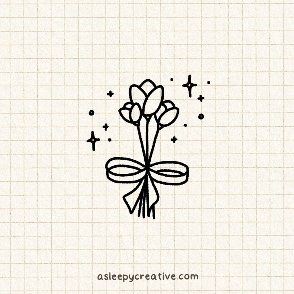 flower drawings easy