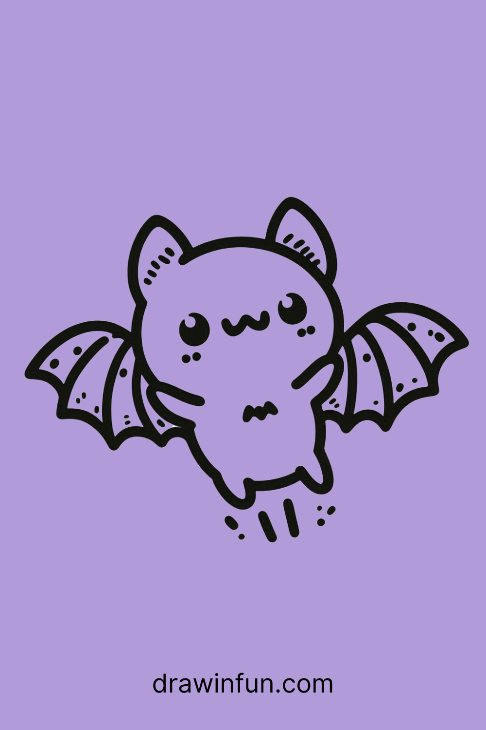 35 Easy Cute Bat Drawing Ideas Draw In Fun