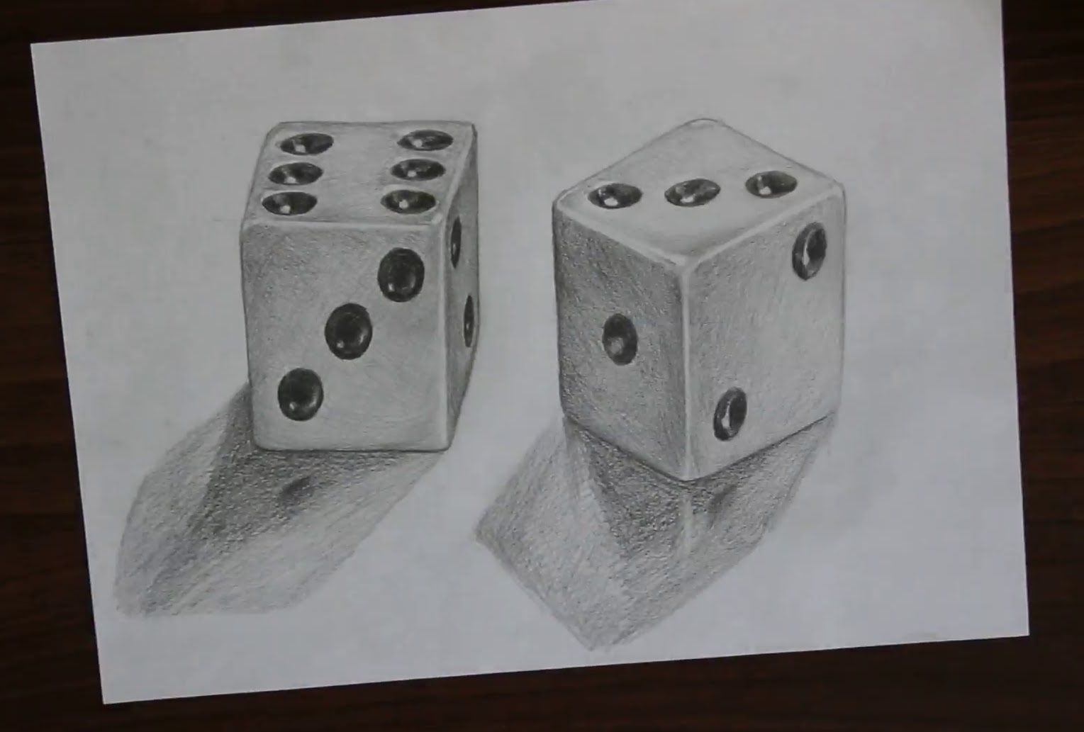 3D ART Drawing Dice