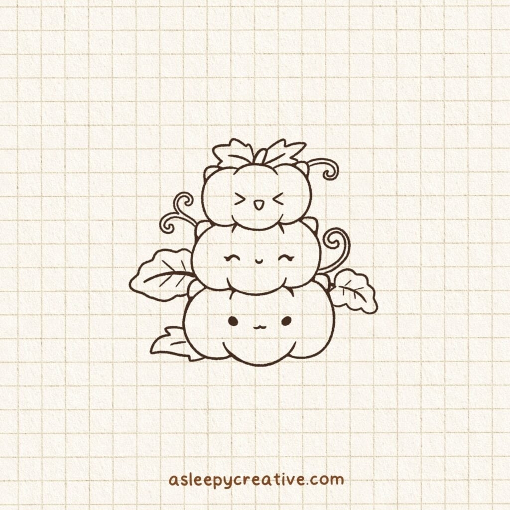 40 Cute And Easy Fall Drawing Ideas A Sleepy Creative