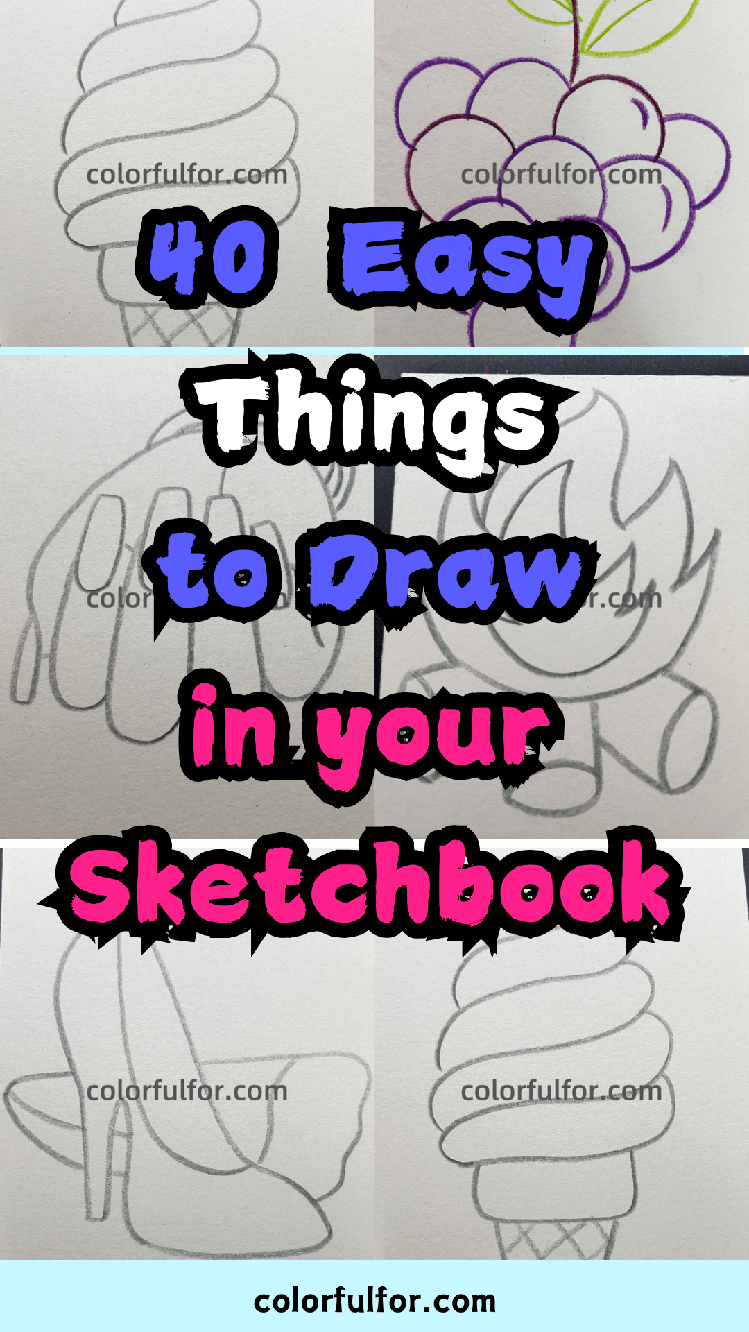 40 Easy Cute Things To Draw When Bored Colorfulfor