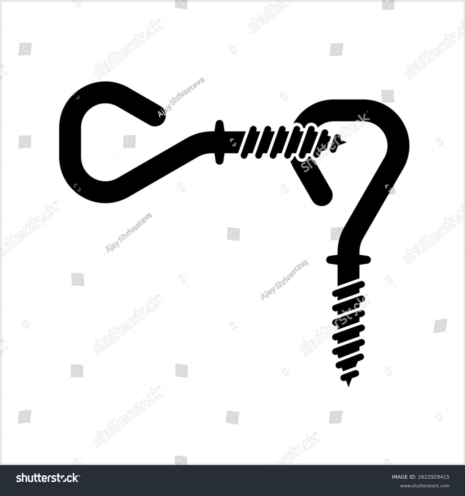 56 Ceiling Screw Hook Stock Vectors And Vector Art Shutterstock