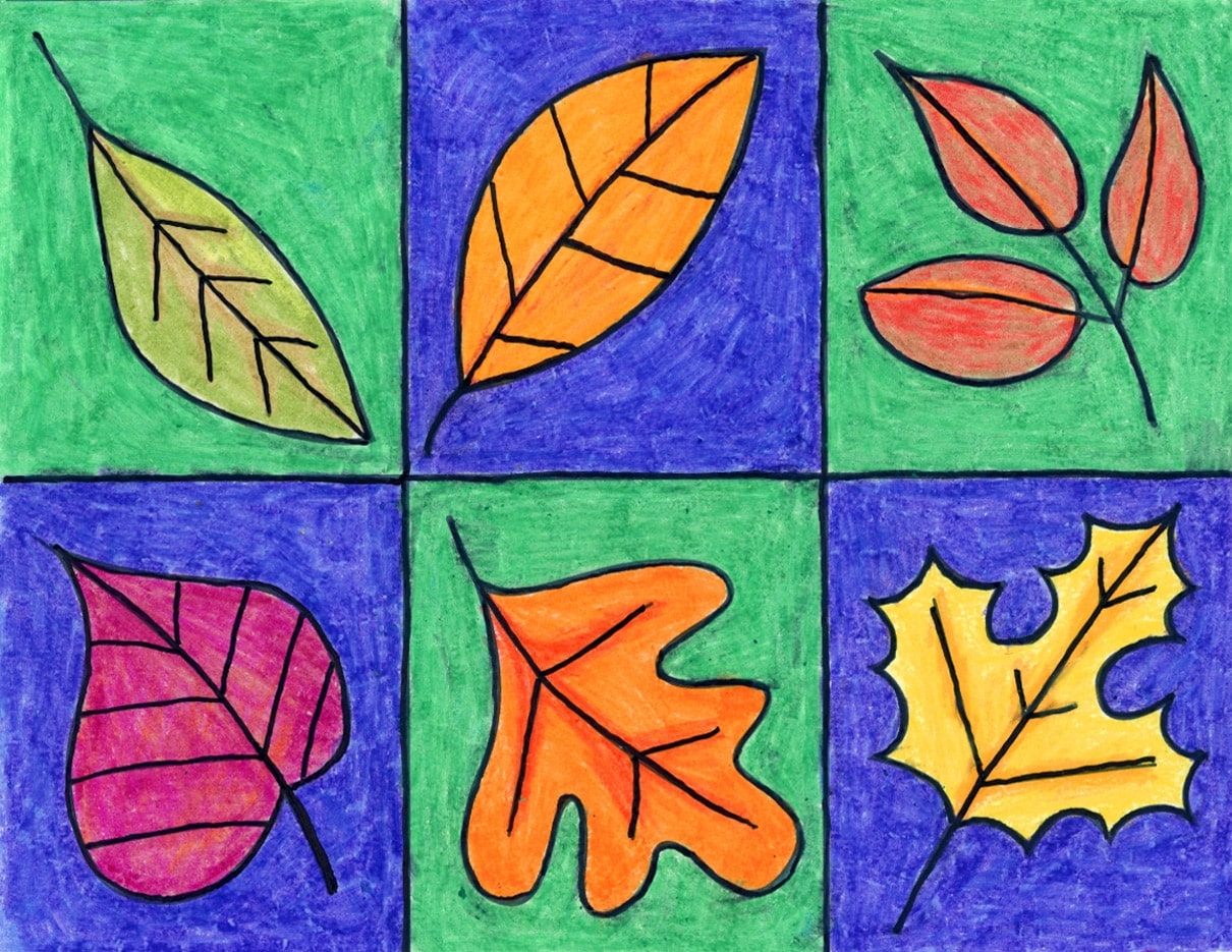 how to draw a leaf