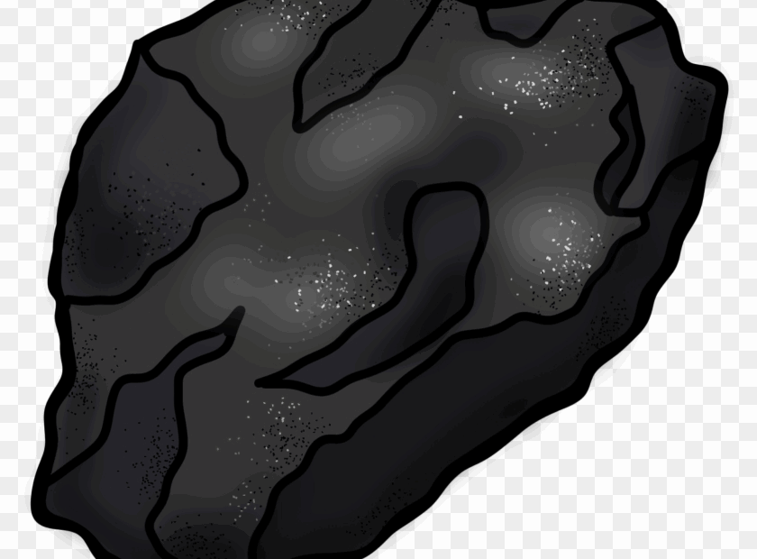 A Lump Of Coal For Christmas Piece Of Coal Drawing Clipart 2572612 PikPng
