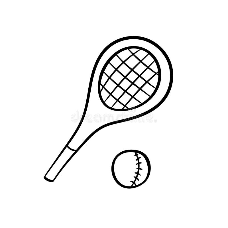 tennis racket drawing