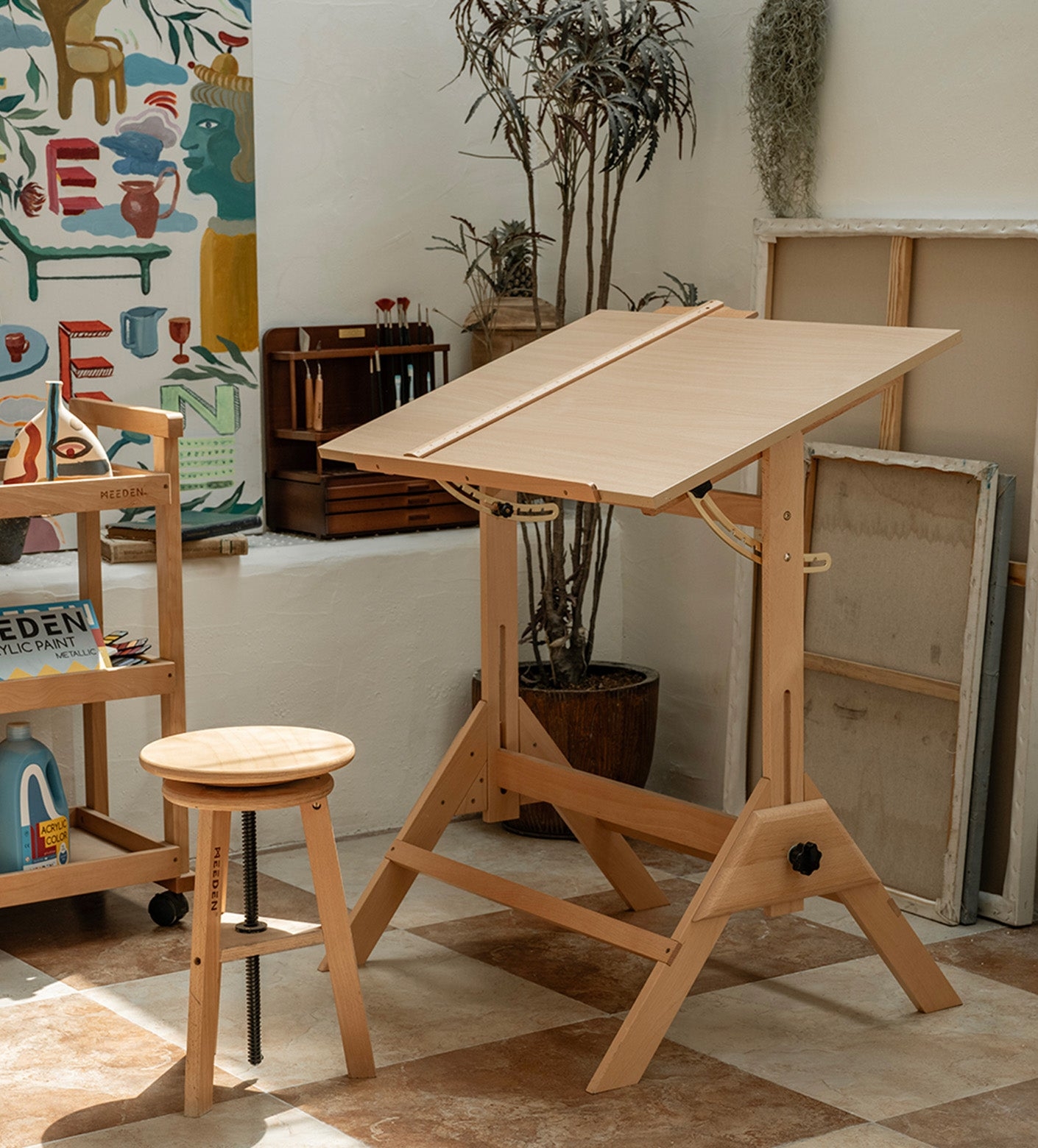 Adjustable Drafting Table For Art Sketching Writing MEEDEN Art