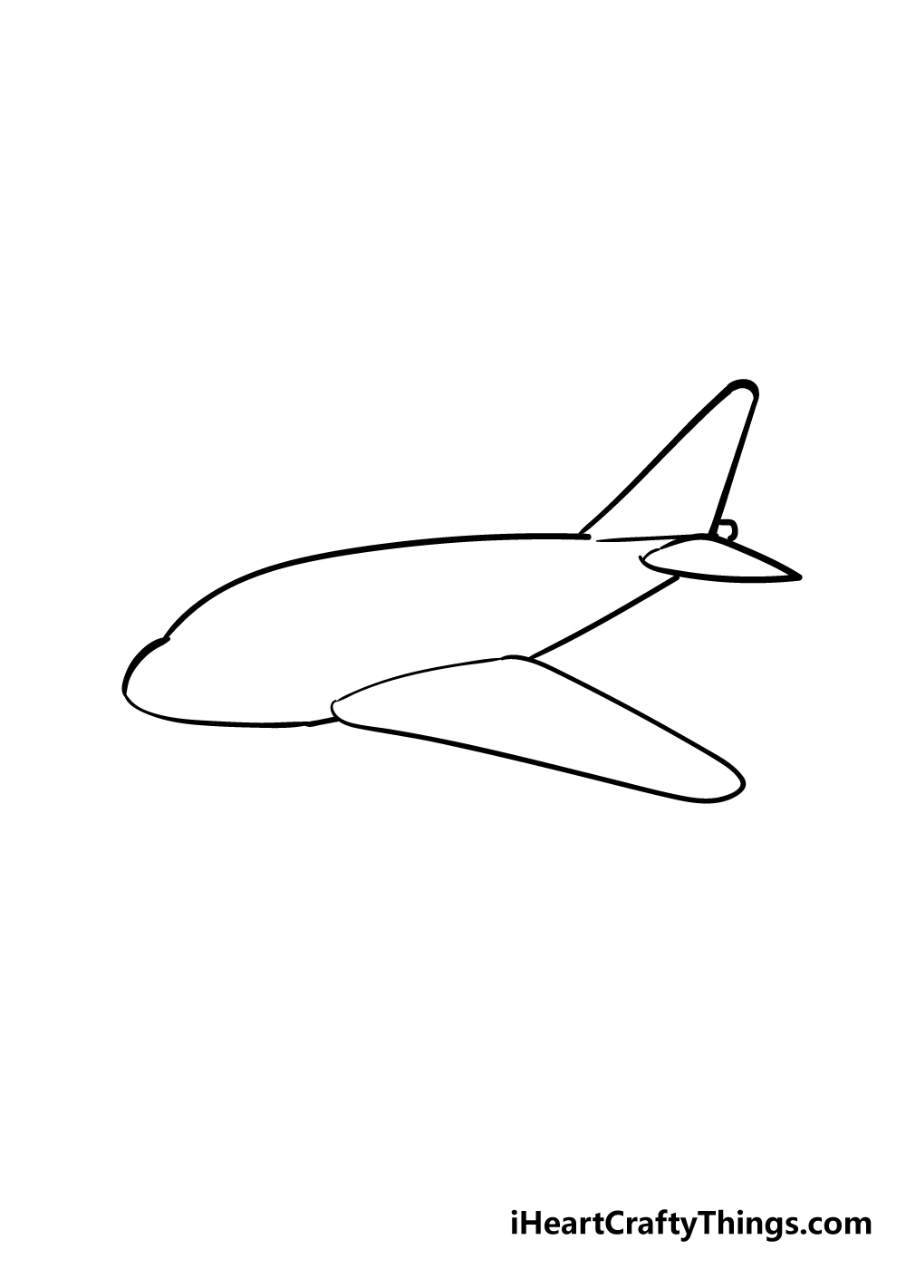 how to draw a airplane