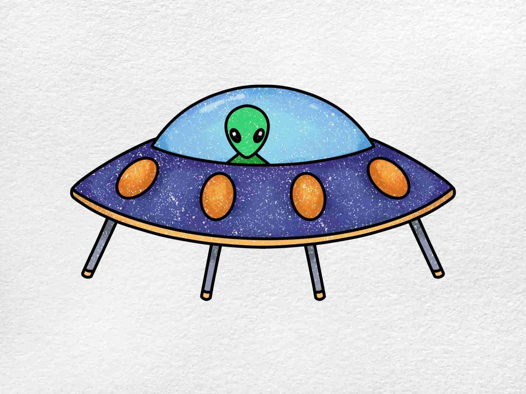 spaceship drawing