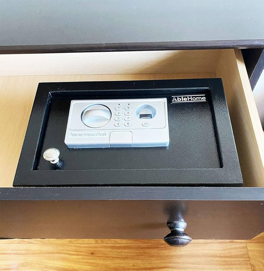 Amazon Ablehome Digital Electronic Drawer Safe Hidden 