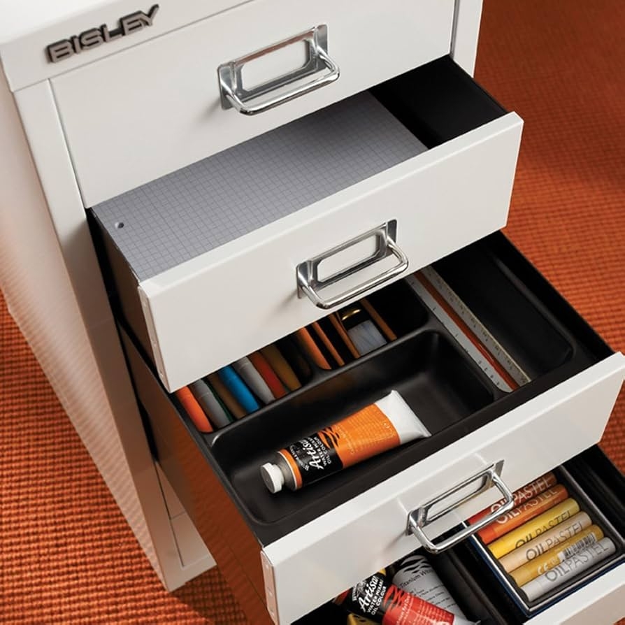 Amazon Bisley 5 Drawer Steel MultiDrawer Cabinet Black 