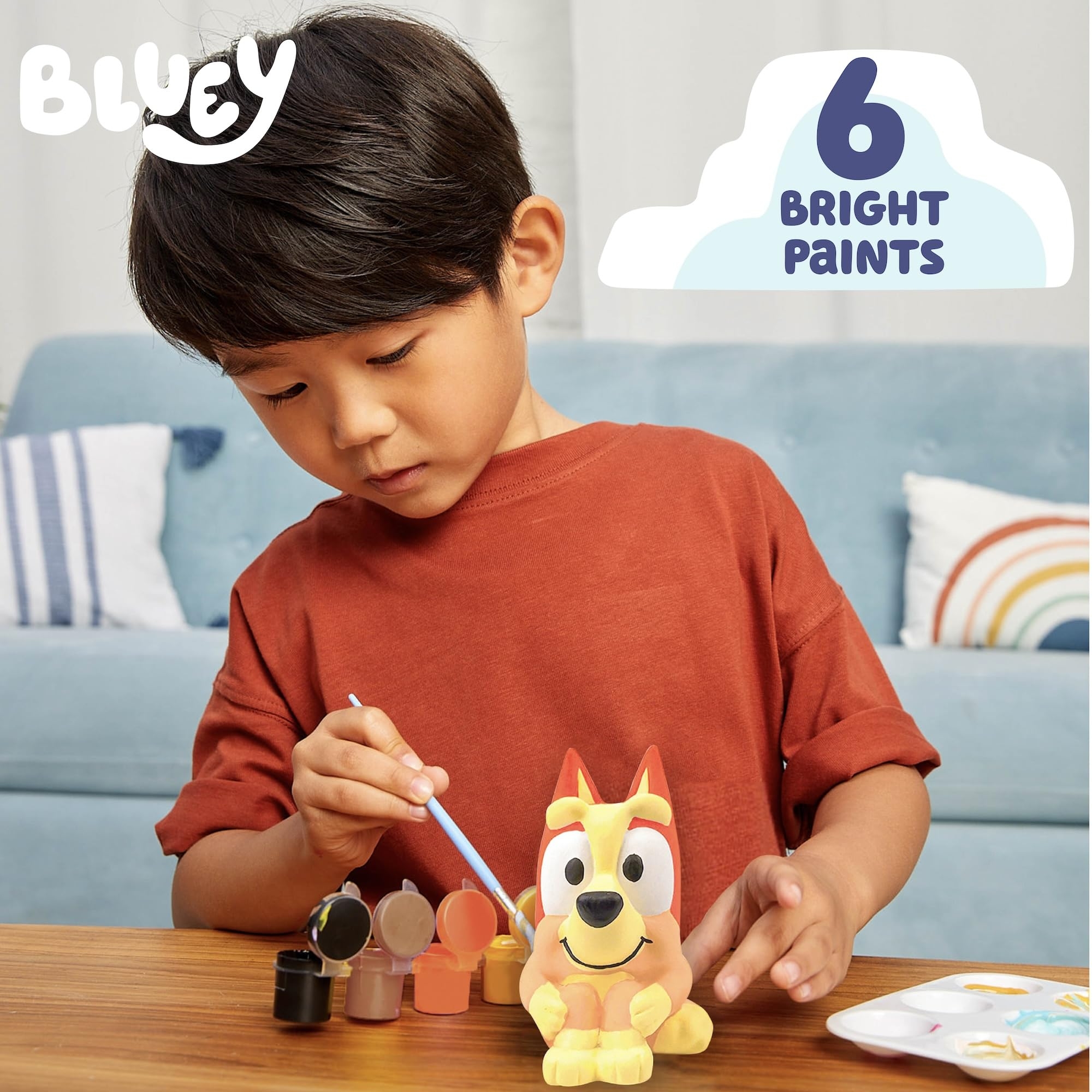 Amazon Bluey Paint Your Own Bingo Figurine Paintable Ceramic Bingo Figurine Includes 6 Acrylic Paints Paintbrush Bluey Toys Bluey Birthday Decorations Bluey Party Favors Kids Activities Bluey Figures