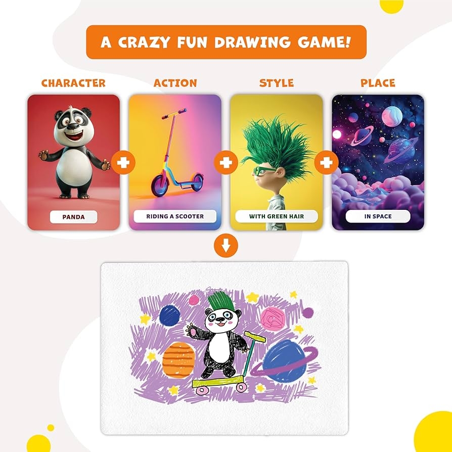 Amazon Drawsome Drawing Game For Creative Kids 160 Prompt 