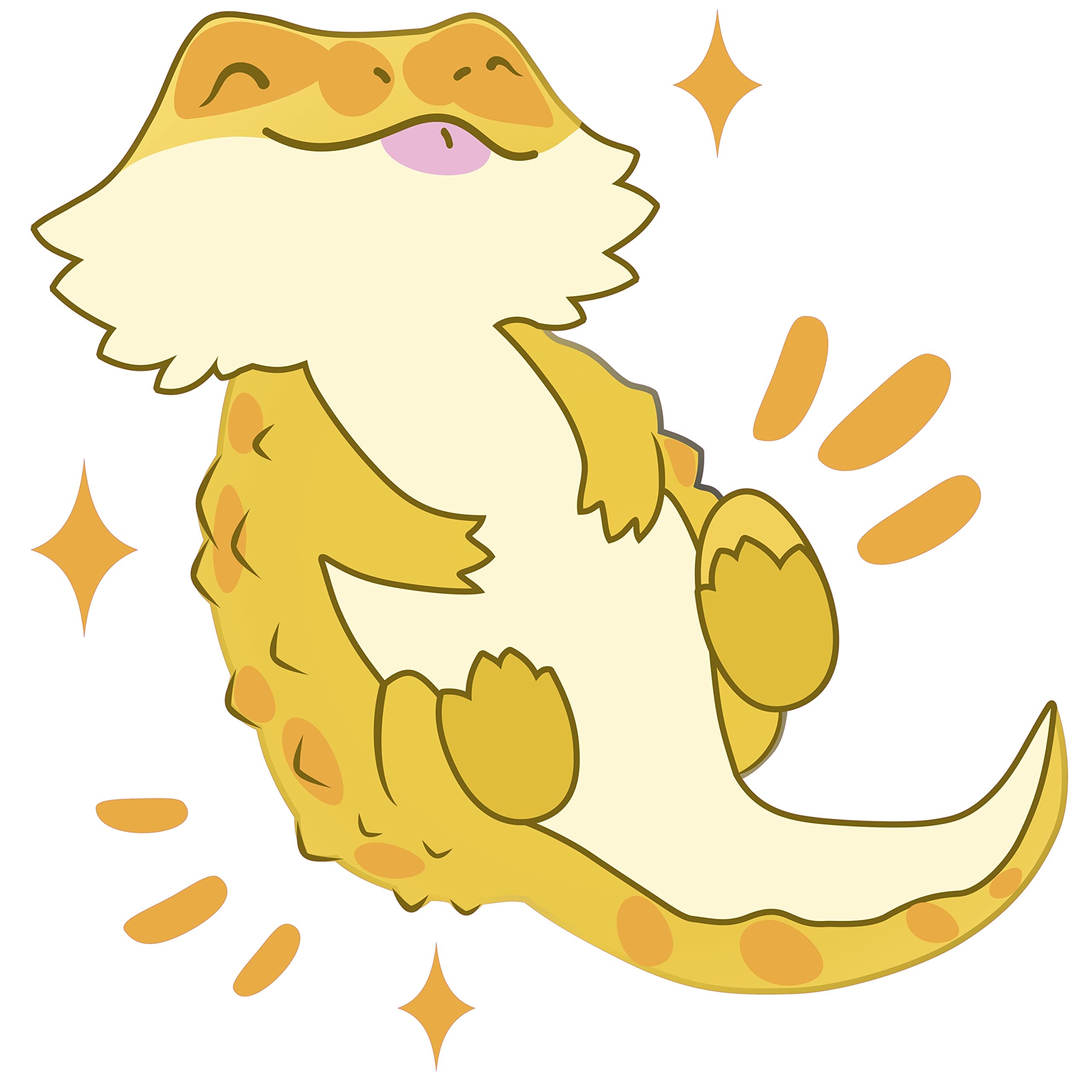Amazon Easy To Apply Cartoon Drawing Art Bearded Dragon Lizard D cor Sticker 25