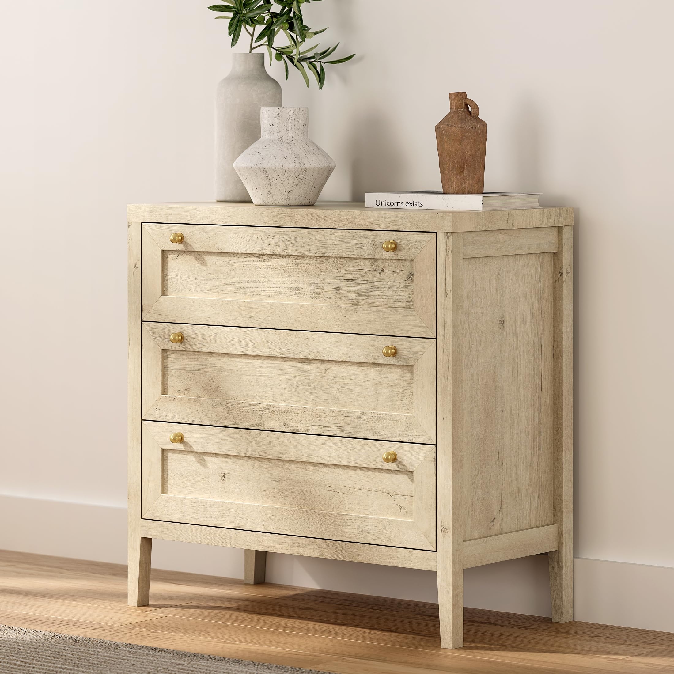 Amazon EYYTHUNG 3 Drawer Dresser For Bedroom Modern Chest Of 
