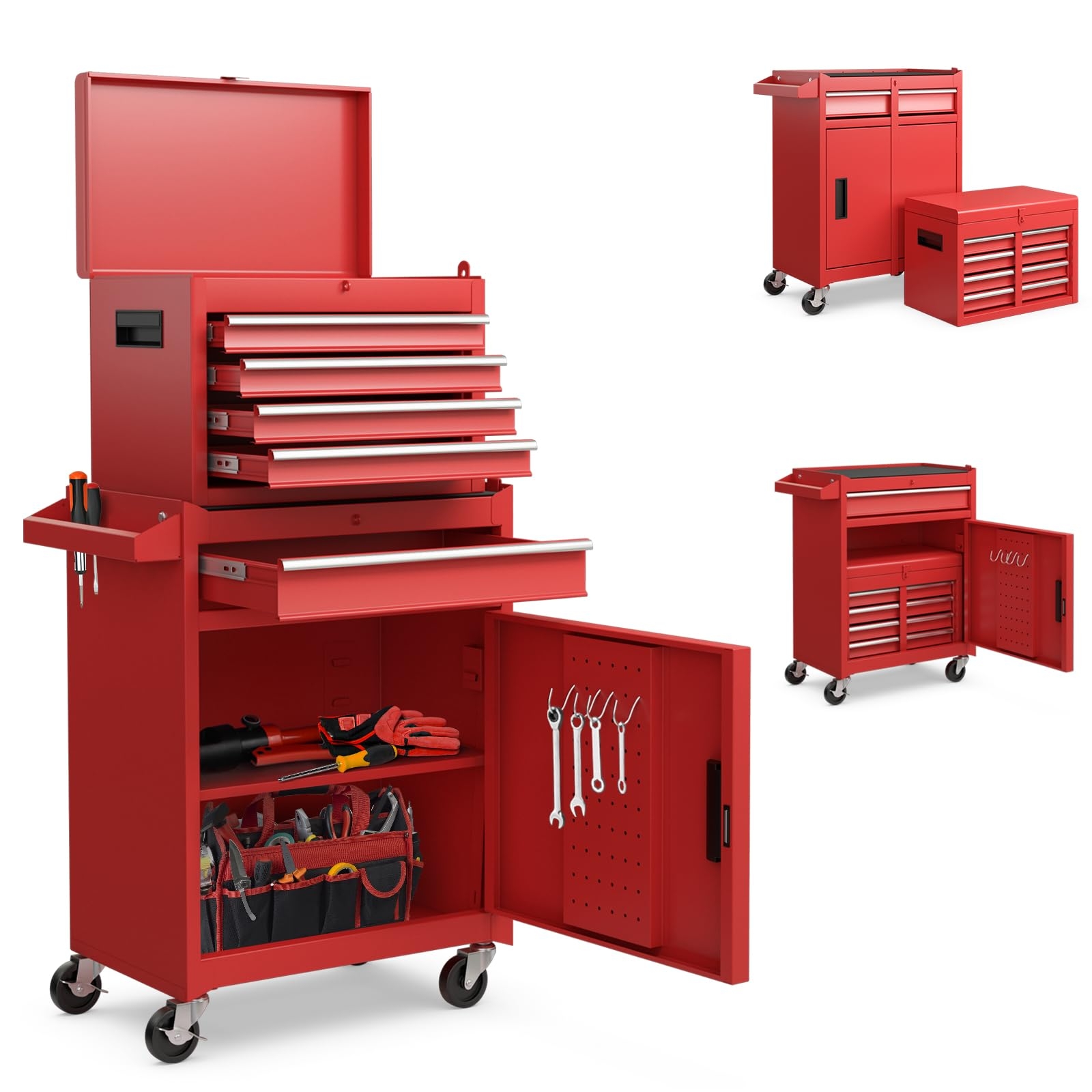 Amazon Goplus Rolling Tool Chest 5 Drawer Tool Box Organizer 