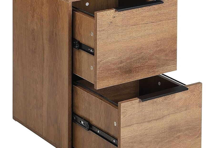 Amazon GREATMEET 2 Drawer Wooden File Cabinet Fits Hanging Files Letter For Home Office Office Products