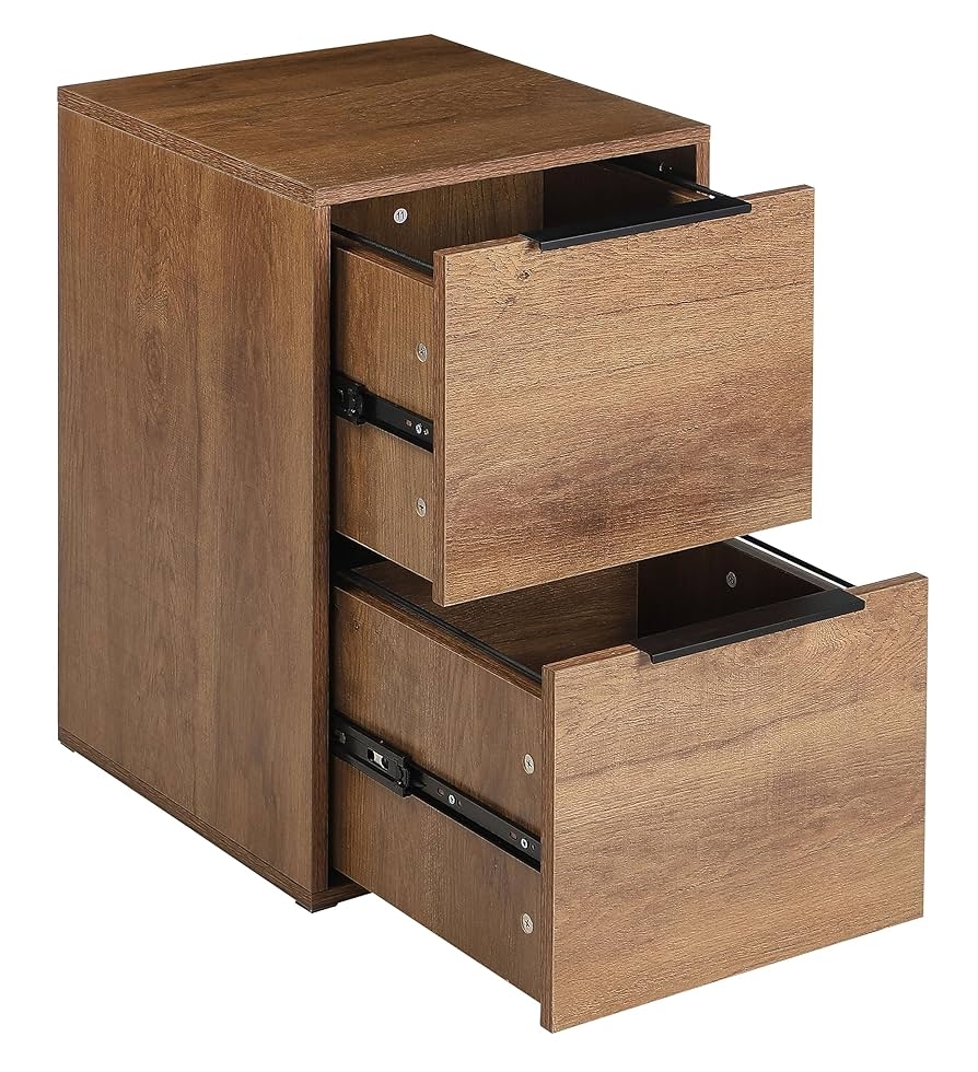 Amazon GREATMEET 2 Drawer Wooden File Cabinet Fits Hanging Files Letter For Home Office Office Products