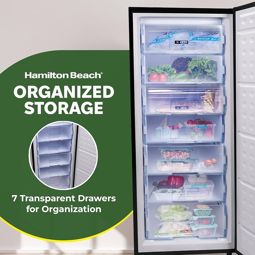 Amazon Hamilton Beach Upright Freezer Deep Freeze Stainless 