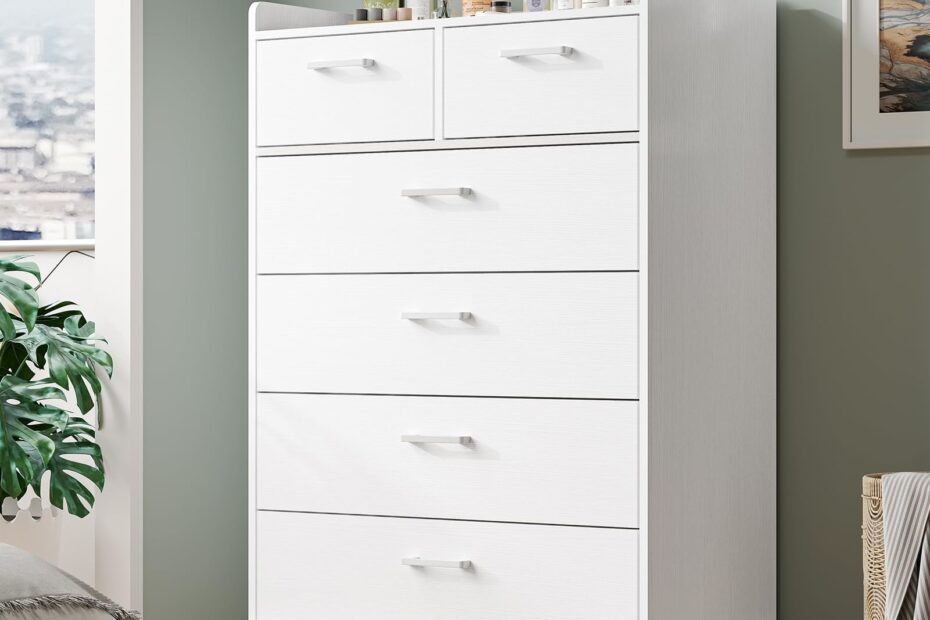 Amazon Hasuit White 6 Drawer Dresser Wooden Storage Chest Of 6 Drawers Vertical Large Capacity Clothing Storage Organizer Tall Dressers For Bedroom Hallway Entryway Home U0026 Kitchen
