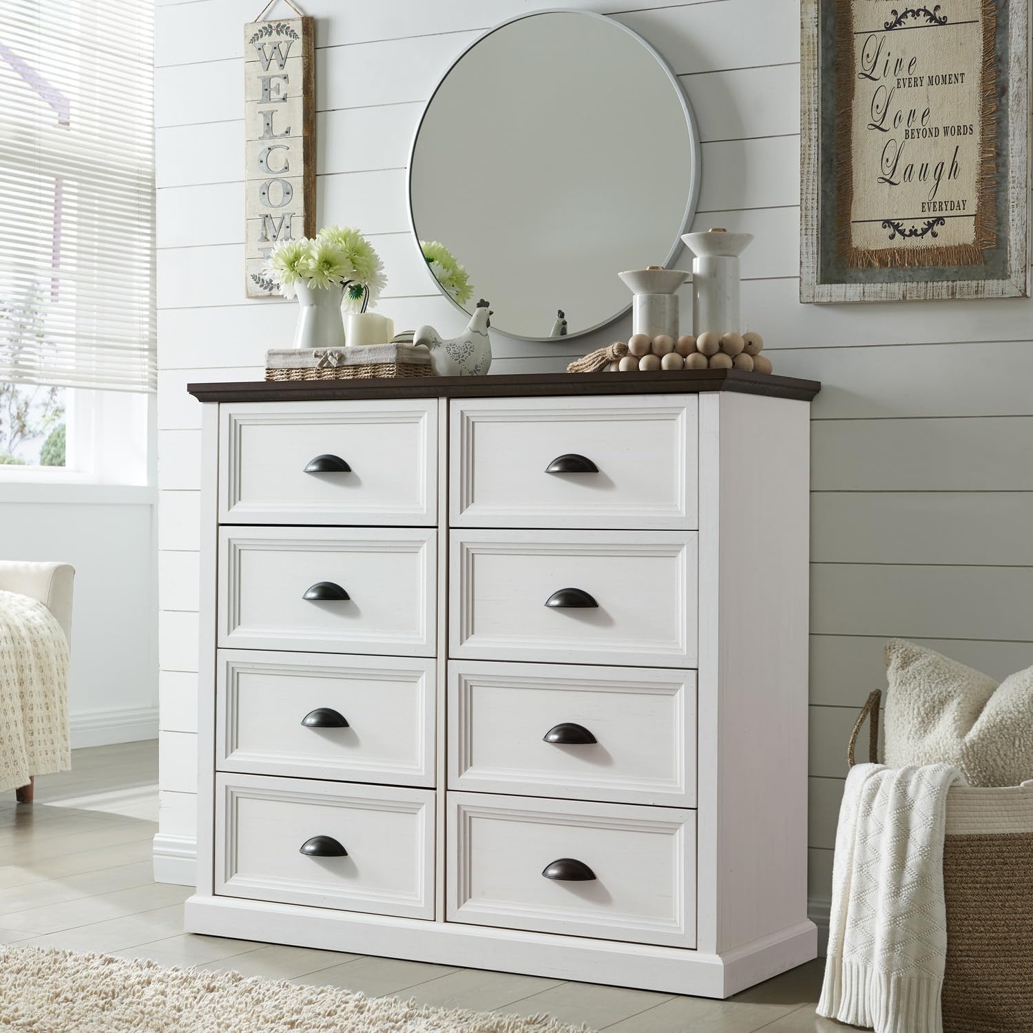 Amazon IFGET Farmhouse 8 Drawer Dresser For Bedroom 39