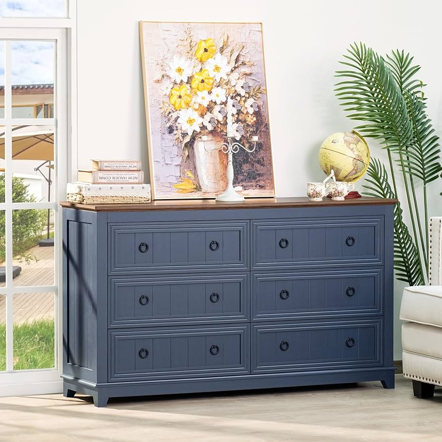 Amazon Joaxswe Farmhouse 6 Drawers Dresser For Bedroom 54 