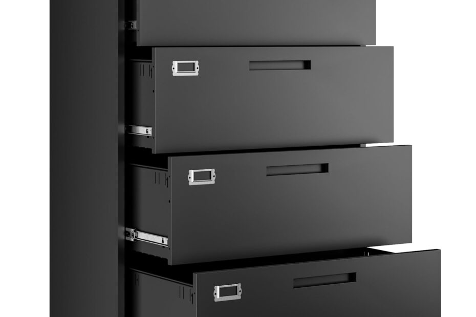 Amazon Letaya File Cabinets 4 Drawer Metal Lateral Filing Organization Storage Cabinets With Lock Home Office For Hanging Files