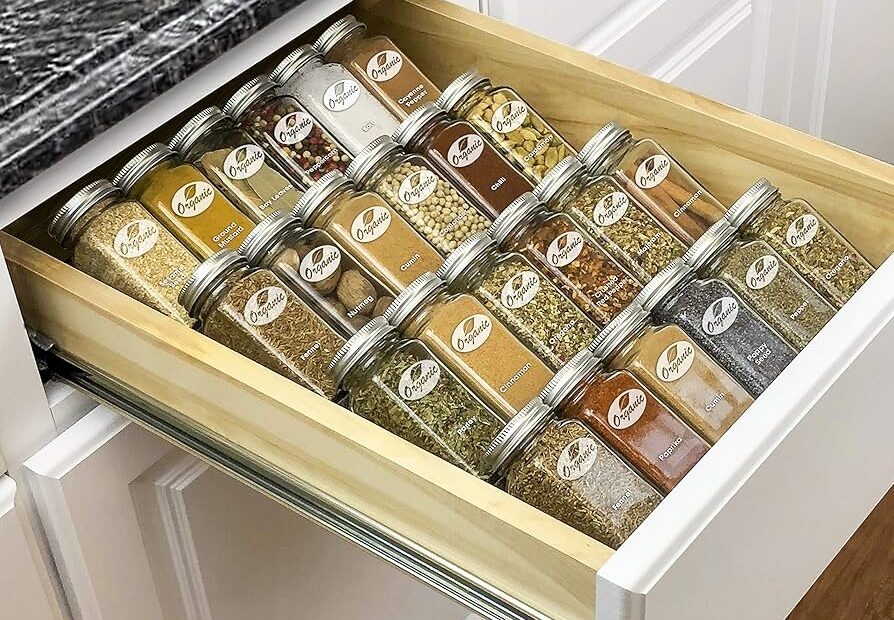 Amazon LYNK PROFESSIONAL Spice Drawer Organizer Heavy