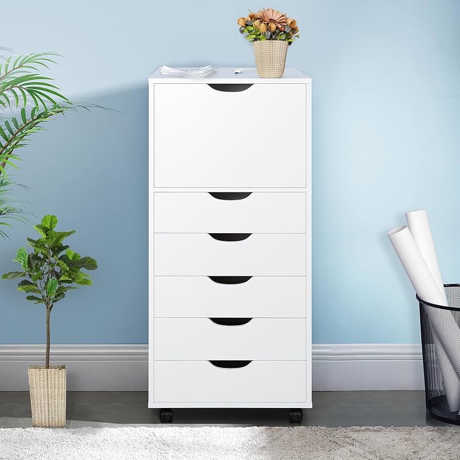 Amazon Naomi Home Carly 6 Drawer Office Storage File Cabinet 