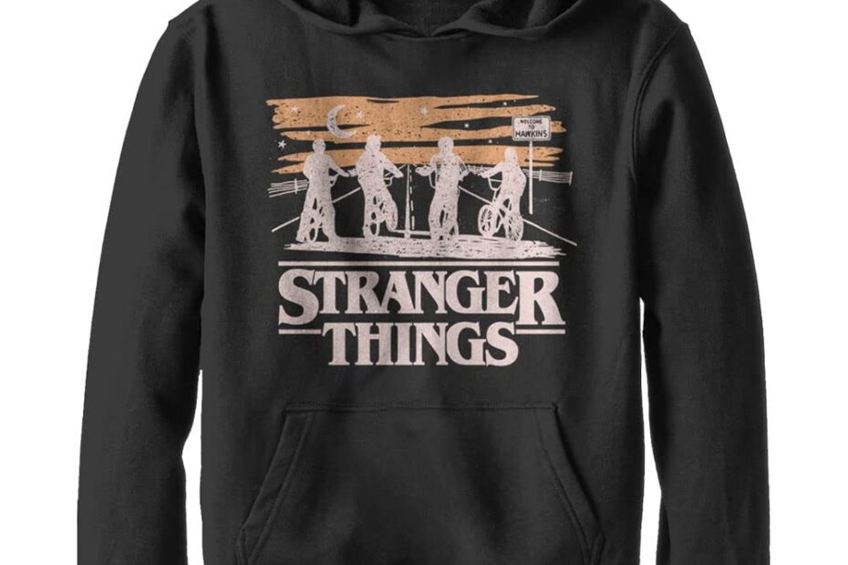 Amazon Netflix Unisex Child Stranger Things Jank Drawing Youth Pullover Hoodie Sweatshirt Black Small US Clothing Shoes U0026 Jewelry
