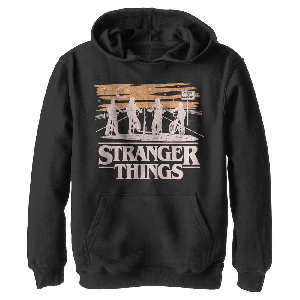 Amazon Netflix Unisex Child Stranger Things Jank Drawing Youth Pullover Hoodie Sweatshirt Black Small US Clothing Shoes U0026 Jewelry