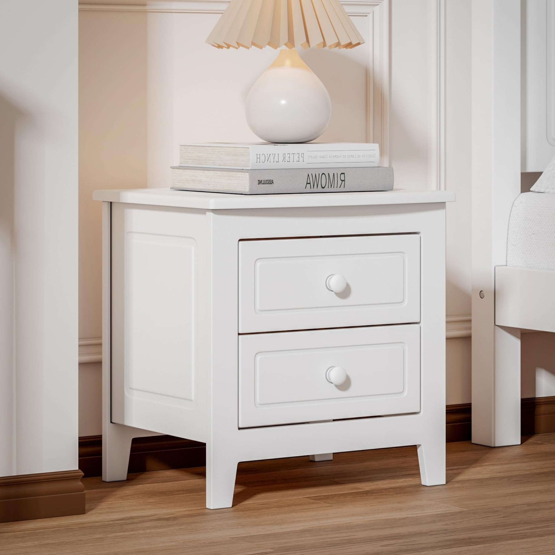 Amazon Nightstand With 2 Drawers End Table With Storage Small Dresser Bedside Table Furniture Night Stand For Bedroom Living Room College 